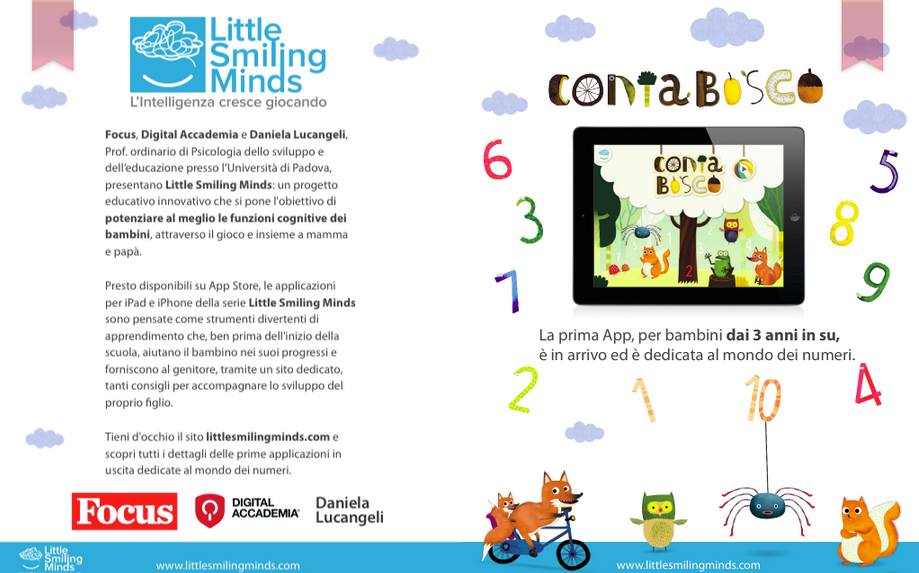 illustration animation illustrazione animazione app kids educational focus little smiling minds ios