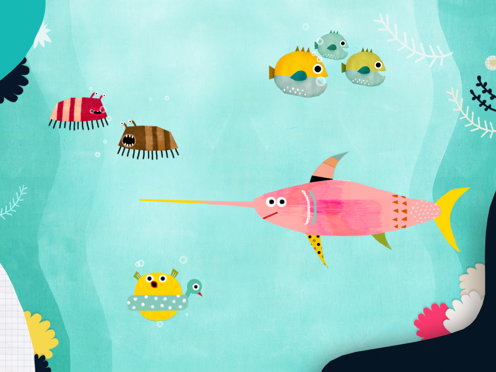 illustration illustrazione animation app ios kids sea educational